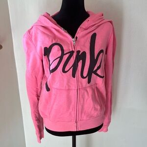 Pink Victoria’s Secret Zip Up Hoodie
